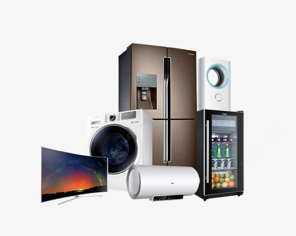 家电组合PSD免抠素材与新图网摄影摄像服务